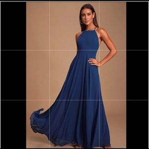 Mythical Kind of Love Navy Blue Maxi Dress